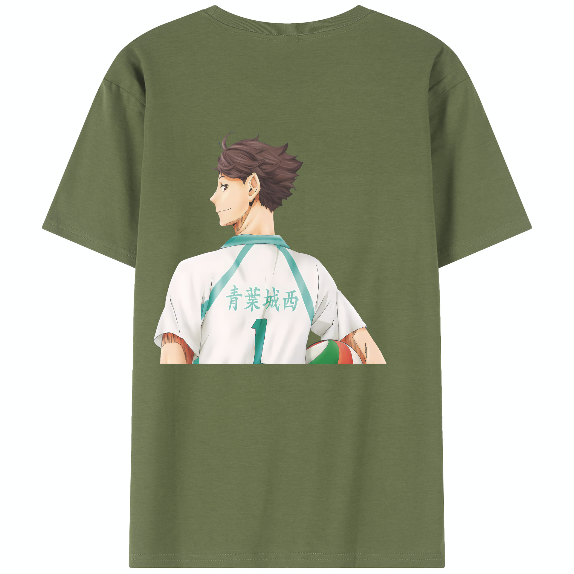 （画像用） ハイキュー!! Haikyu!! 綿100％半袖Tシャツ（背面プリント）